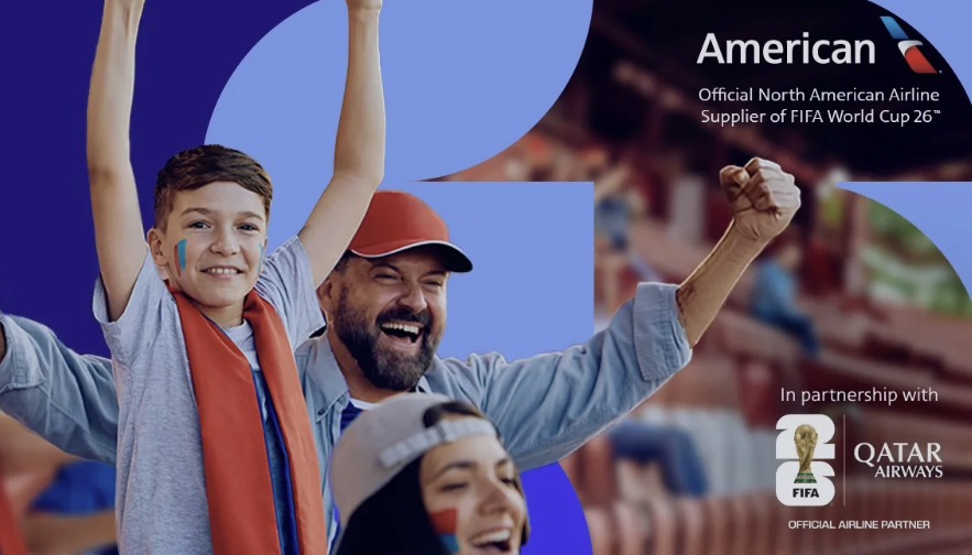American Airlines Land 2026 Despensa do mundo Suporte